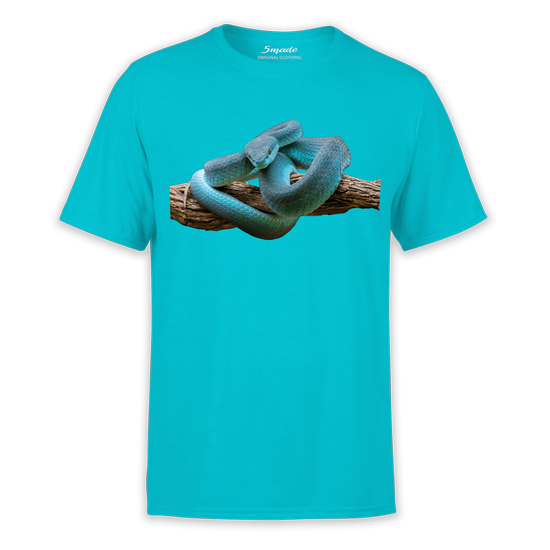 Koszulka dziecięca wąż pyton niebieski